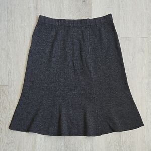 St. John Wool Blend Knit Fit Flare Skirt Size 12